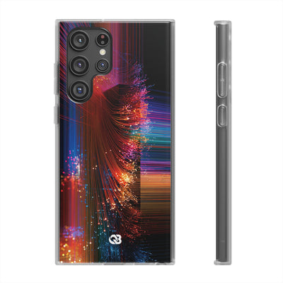 Black Lite Phone Case for Samsung - Cyber Optic Streak