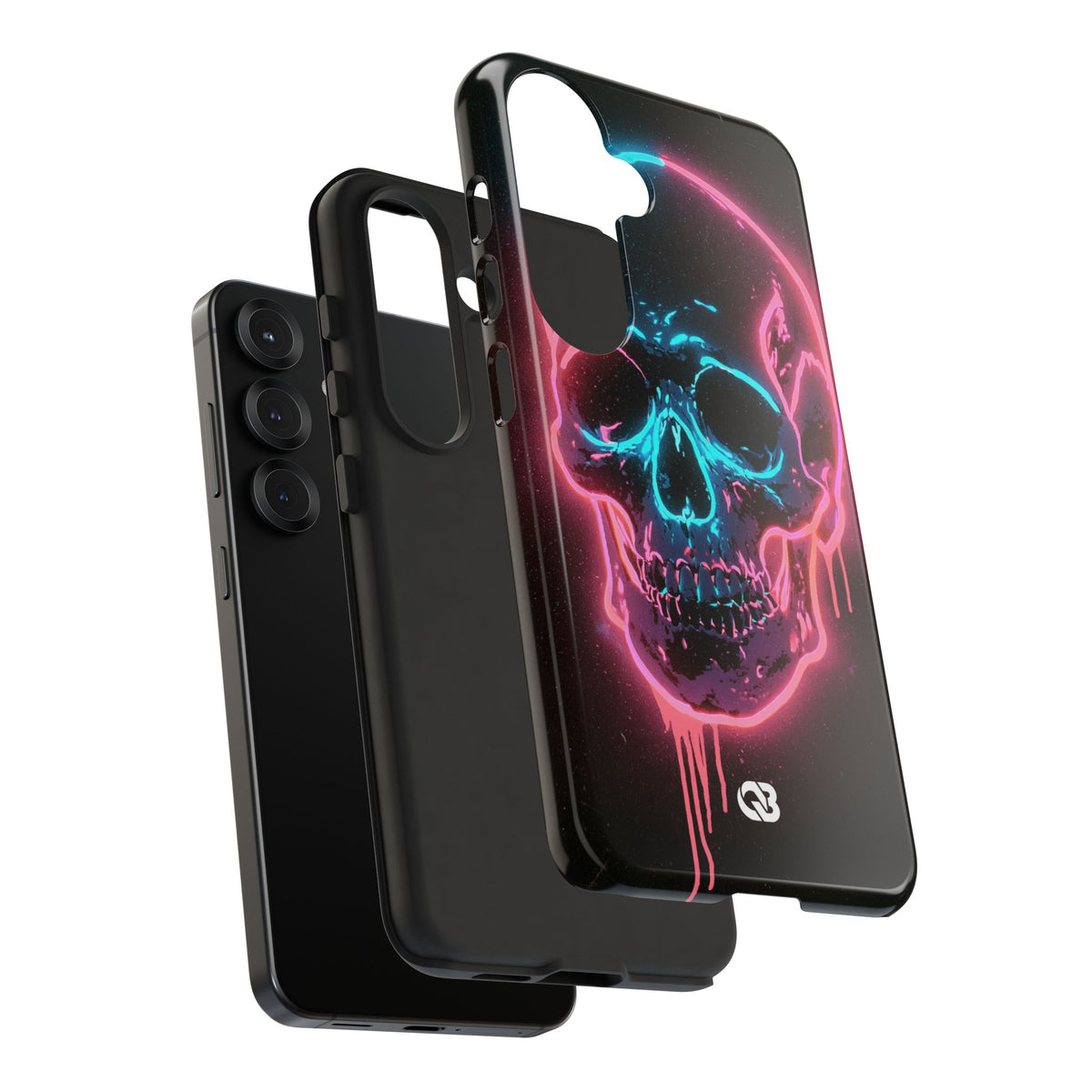 Neon Drip Skull · Tough Phone Case for Samsung · Black