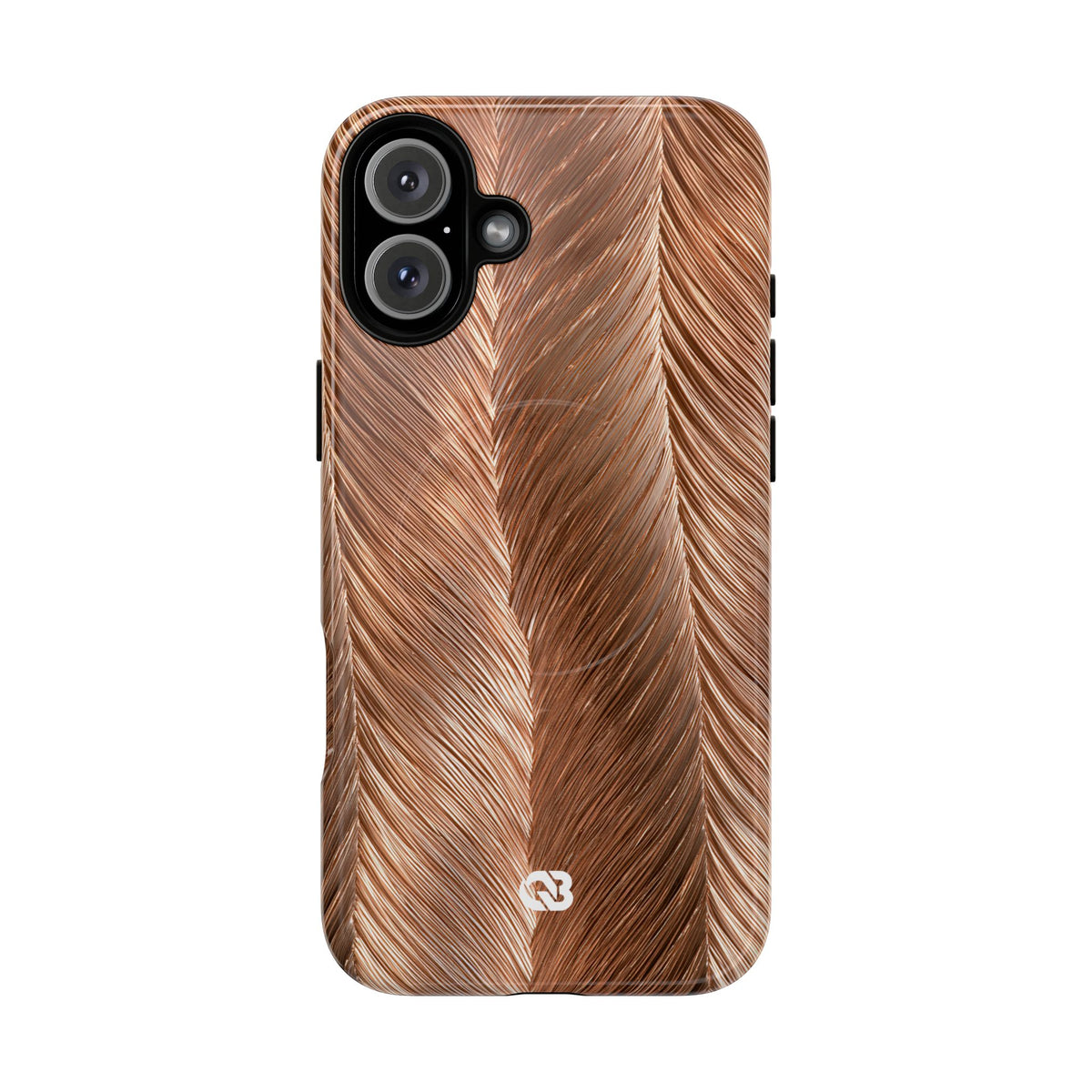 Rose Gold Weave · Tough 2.0 Magnetic Phone Case for iPhone · Brown
