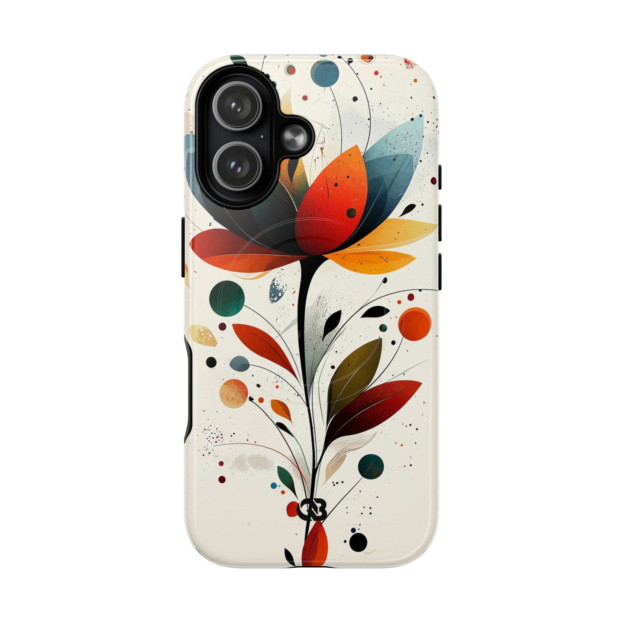 Burnt Petal Abstract · Tough+ Hoesje voor iPhone · Magsafe