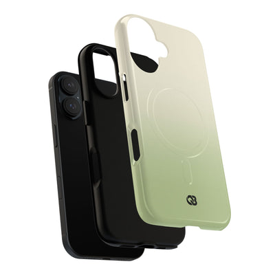 Green Tough 2.0 Magsafe Phone Case for iPhone - Bone Sage Fade