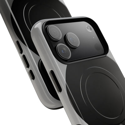 Grey Tough 2.0 Magsafe Phone Case for iPhone - Matte Onyx Sphere