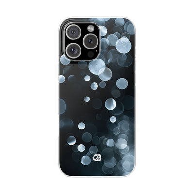 Black Lite Phone Case for iPhone - Silver Orbit Glow