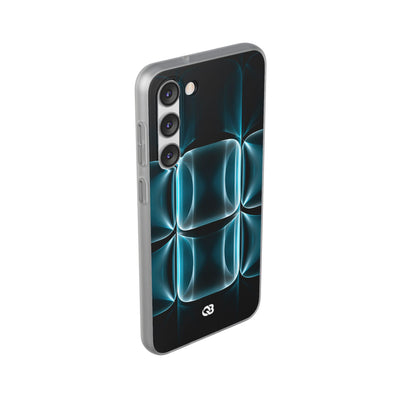 Translucent Cyber Grid · Lite Phone Case for Samsung · Teal