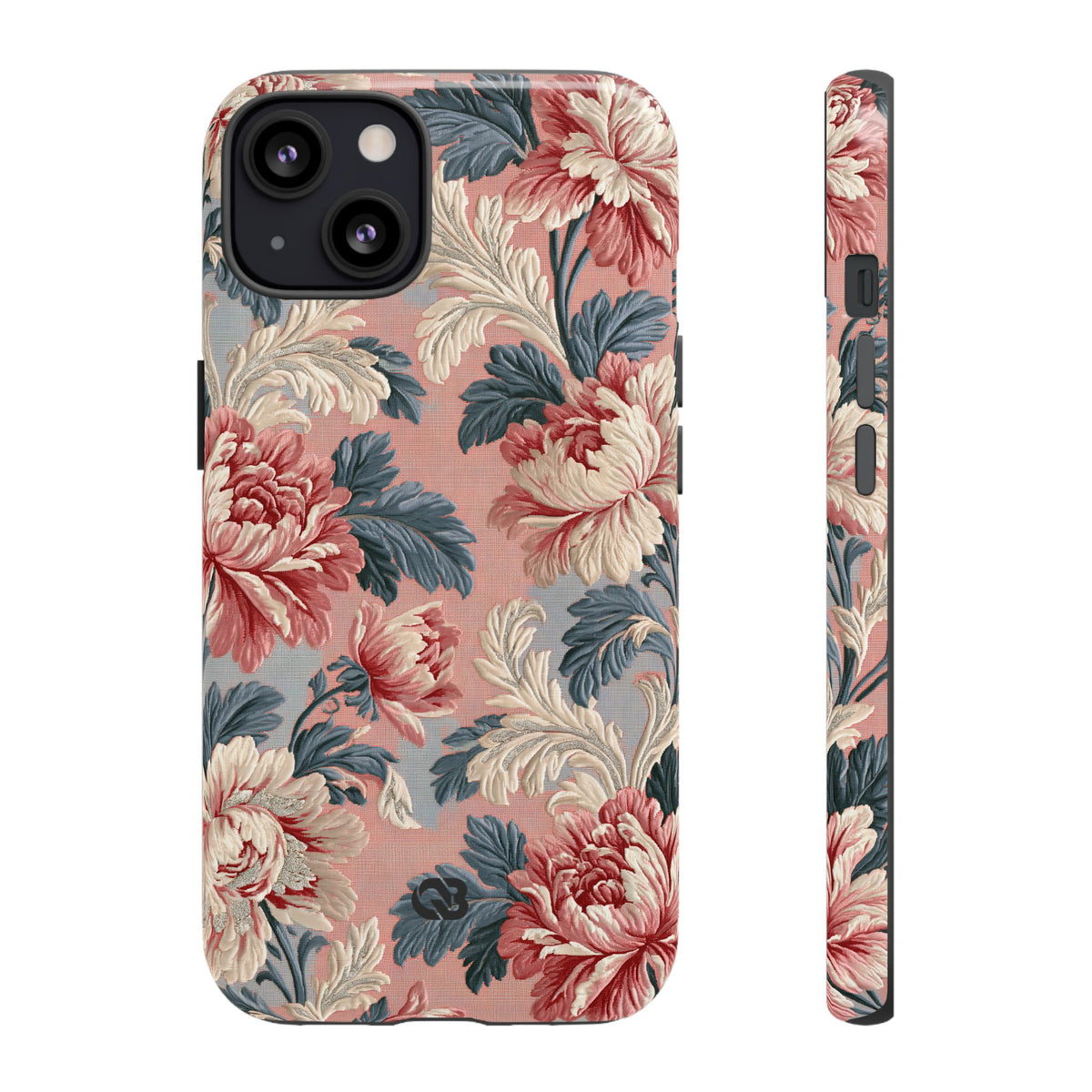 Blush Peony Jacquard · Tough Phone Case for iPhone · Pink