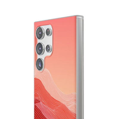 Red Lite Phone Case for Samsung - Crimson Ridge Contour