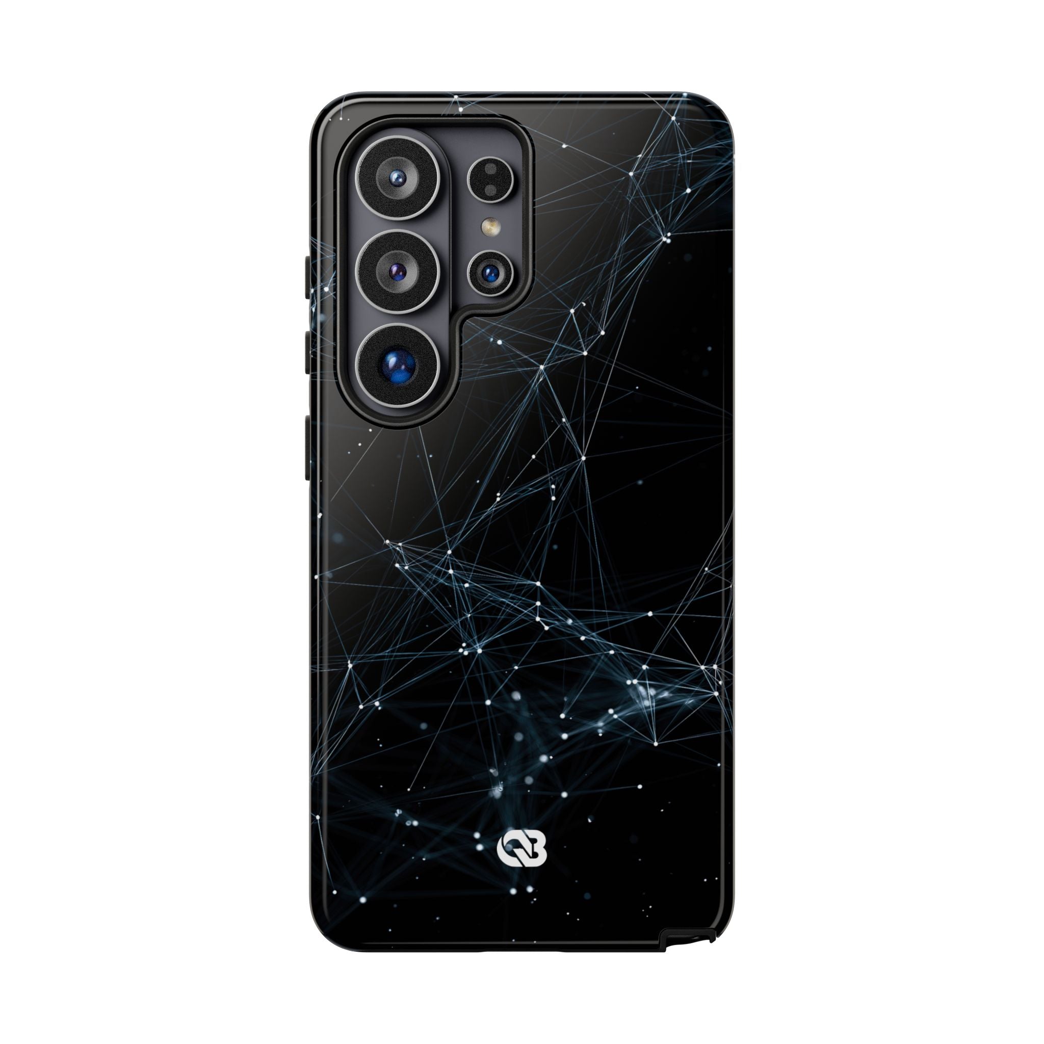 Black Tough Phone Case for Samsung - Arctic Neural Mesh