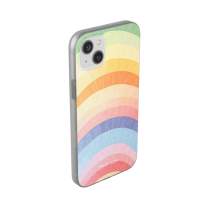 Pastell Regenbogen Bänder iPhone 14 Plus Case - Soft