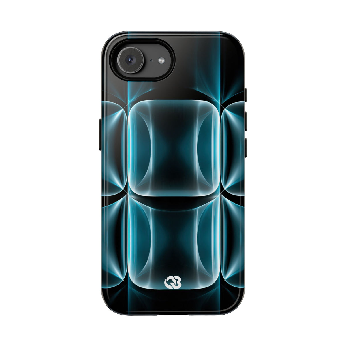 Translucent Cyber Grid · Tough Phone Case for iPhone · Teal