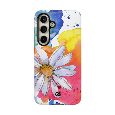 Vivid Bloom Splatter · Tough Handyhülle für Samsung