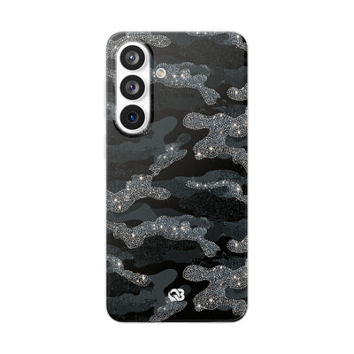 Glitter Shadow Camo · Lite Phone Case for Samsung · Black