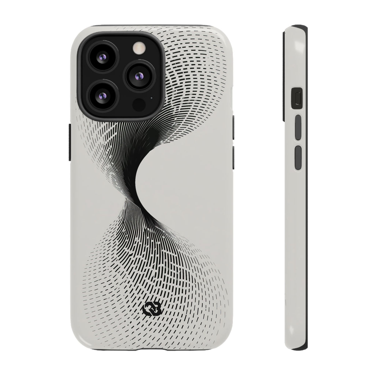 Helical Grid · Tough Phone Case for iPhone · Grey