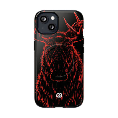 Nordic Moose Contour · Tough 2.0 Magnetic Phone Case for iPhone · Red