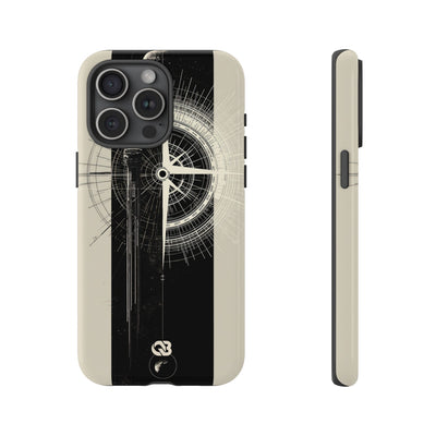 Beige Tough Phone Case for iPhone - Zenith Vector Spire