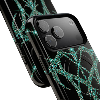 Teal Cyber Sigil · Tough 2.0 Magnetic Phone Case for iPhone · Teal