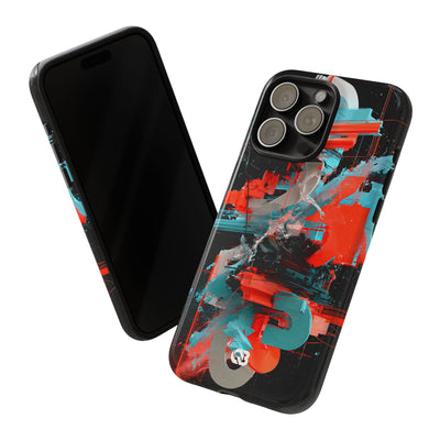 Fragmented Cyber Core · Tough Phone Case for iPhone · Black