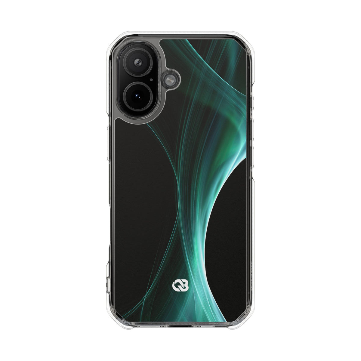 Emerald Lumen · Clear Impact Magnetic Phone Case for iPhone · Green