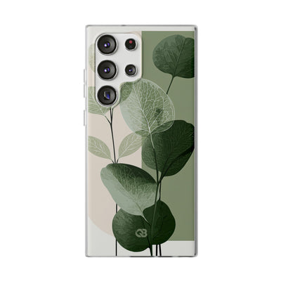 Green Lite Phone Case for Samsung - Sage Leaf Skeletals