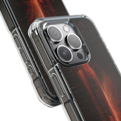 Luminous Monolith · Clear Impact Magnetic Phone Case for iPhone · Black