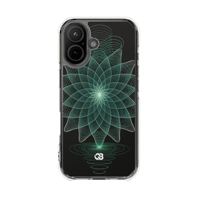 Verdant Harmonic Bloom · Impact Magnetic Phone Case for iPhone ·  Black