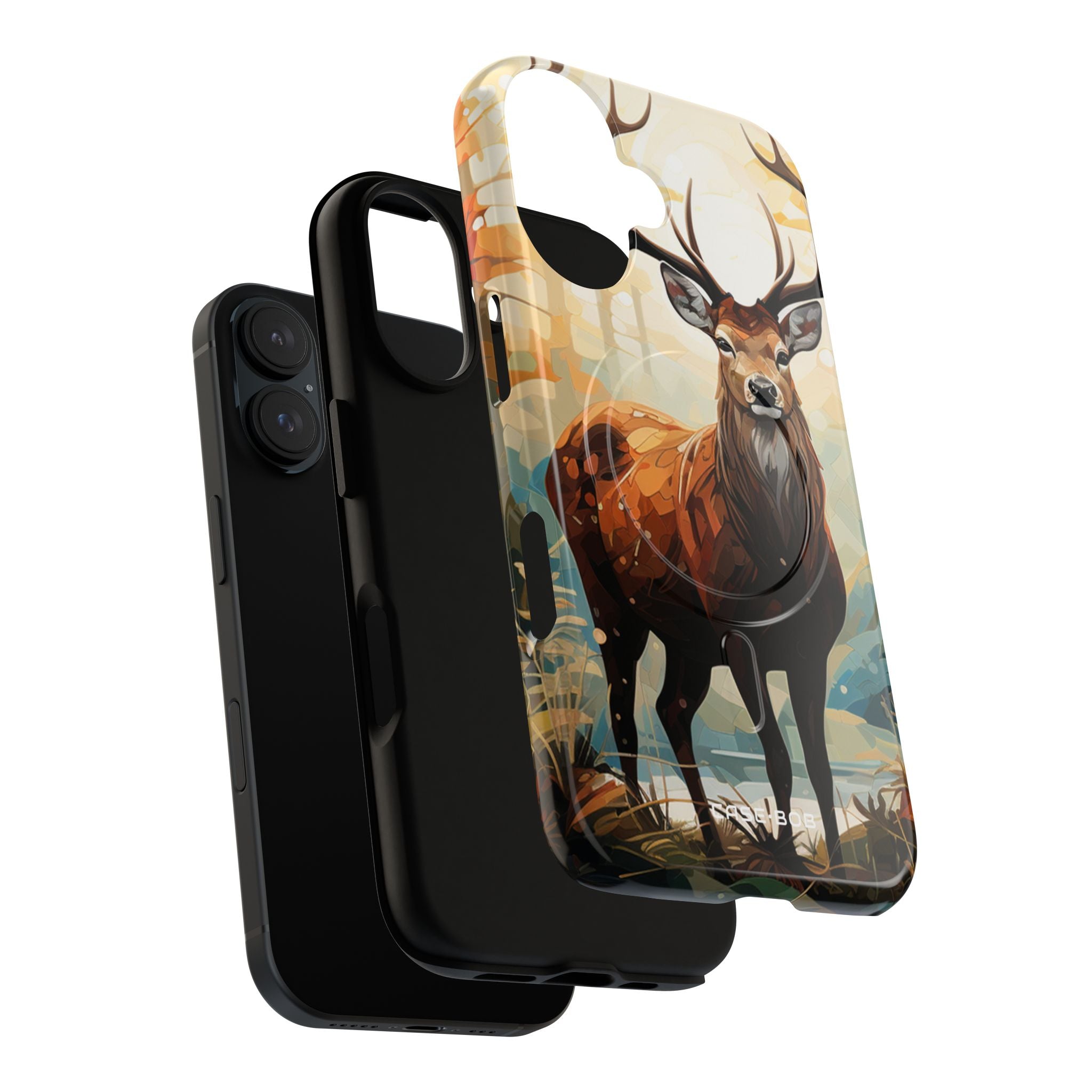 Glowing Stag iPhone 16 Case - Tough+ - CASE•BOB