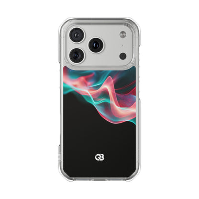 Digital Frequency · Clear Impact Magnetic Phone Case for iPhone · Black