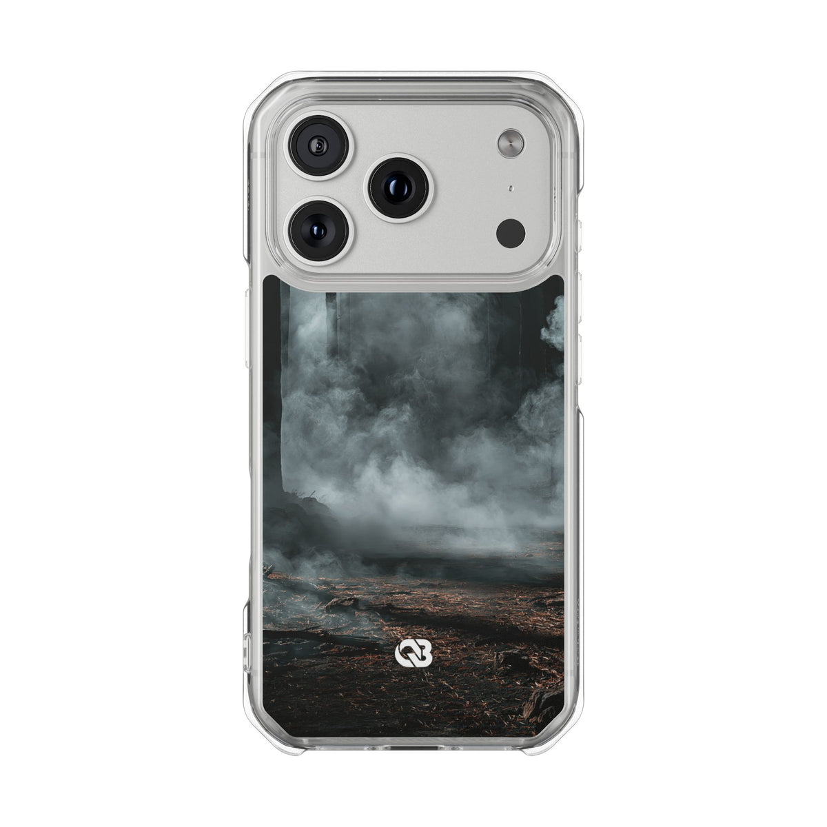 Shadowed Pine Mist · Clear Impact Magnetic Phone Case for iPhone ·  Black