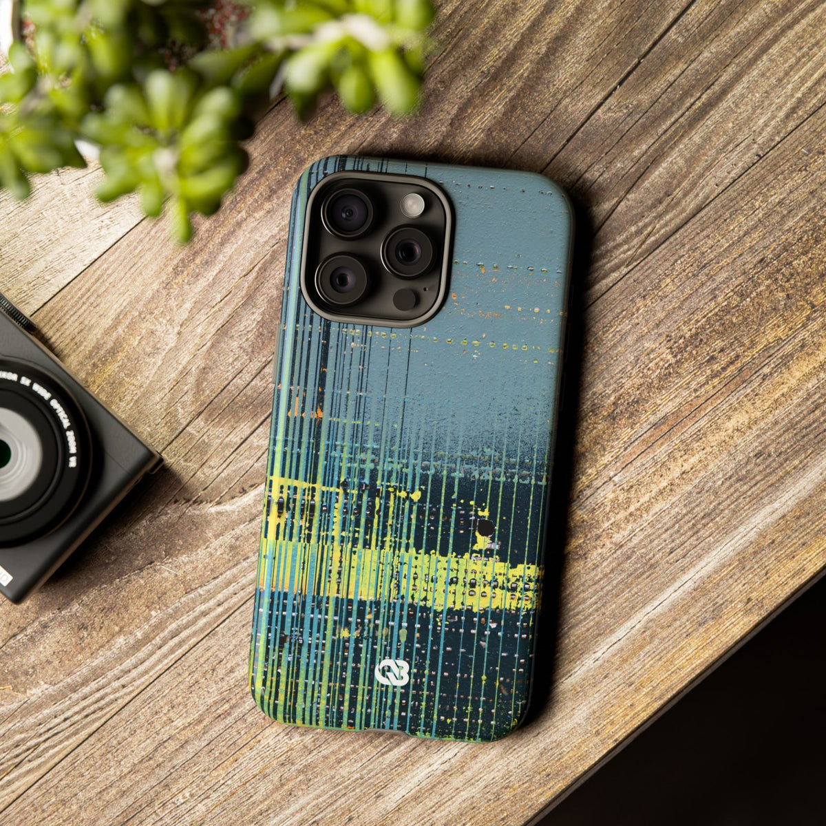 Acid Raster Circuit · Tough Phone Case for iPhone · Teal
