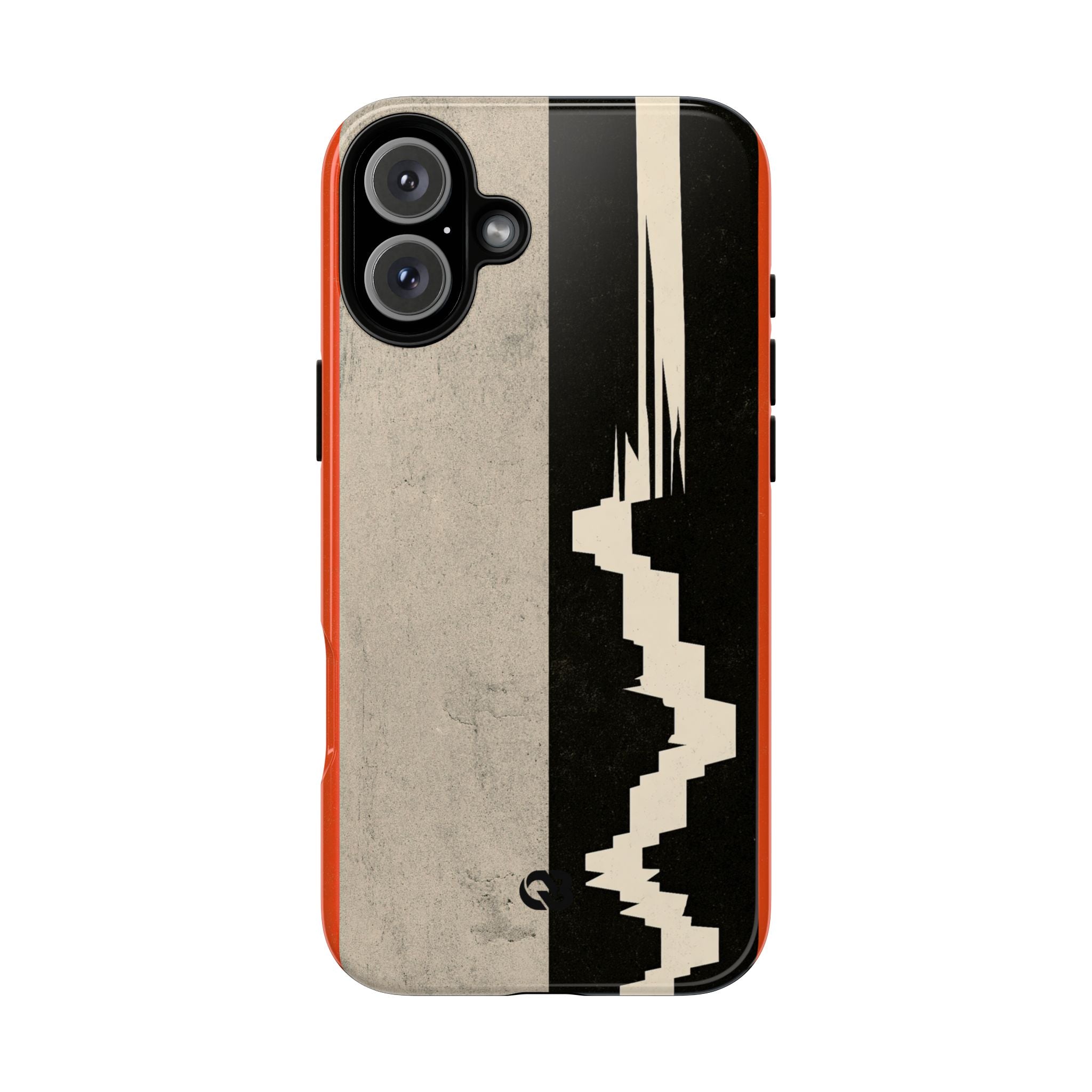 Orange Tough Phone Case for iPhone - Orange Monolith Rift