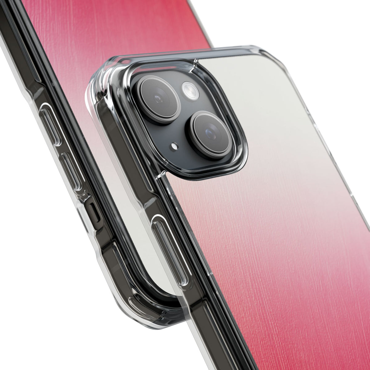 Rose Haze · Clear Impact Magnetic Phone Case for iPhone · Pink