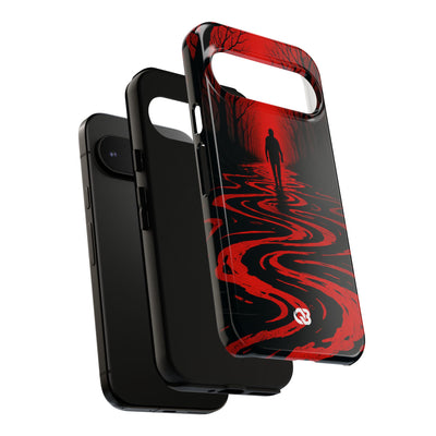 Crimson Shadow Path · Tough Coque de téléphone pour Google Pixel