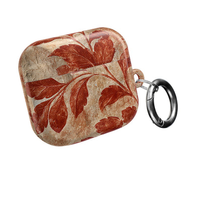Terracotta Botanical Fresco · Hard Case for AirPods & AirPods Pro · Red