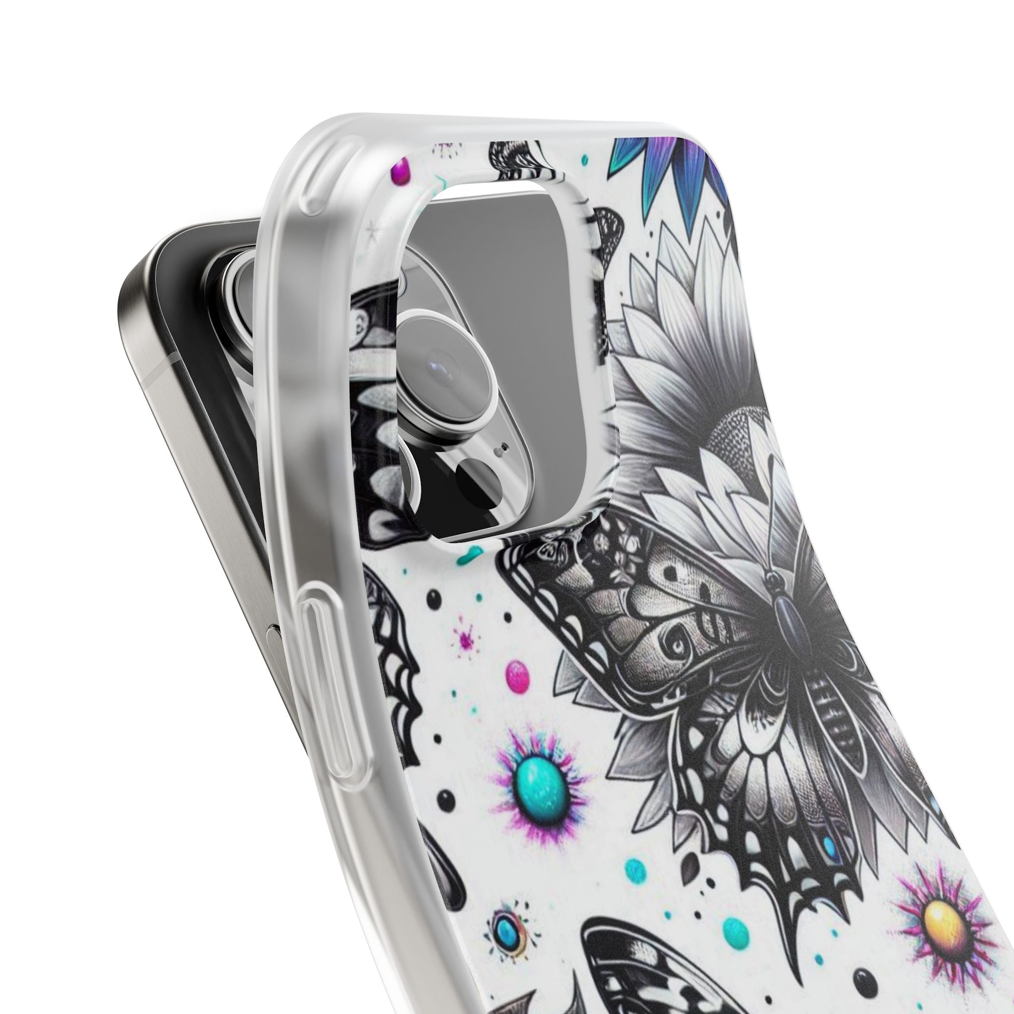 Butterfly Bloom iPhone 16 Pro Max Case - Soft