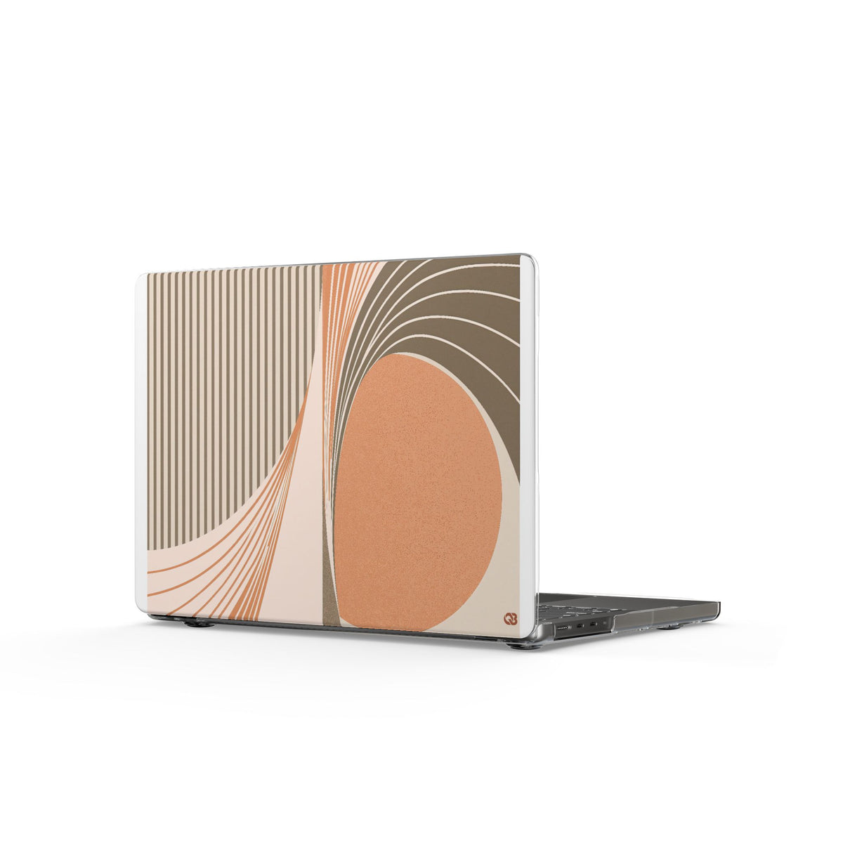 Terracotta Meridian · Clear Hard Case for MacBook · Orange