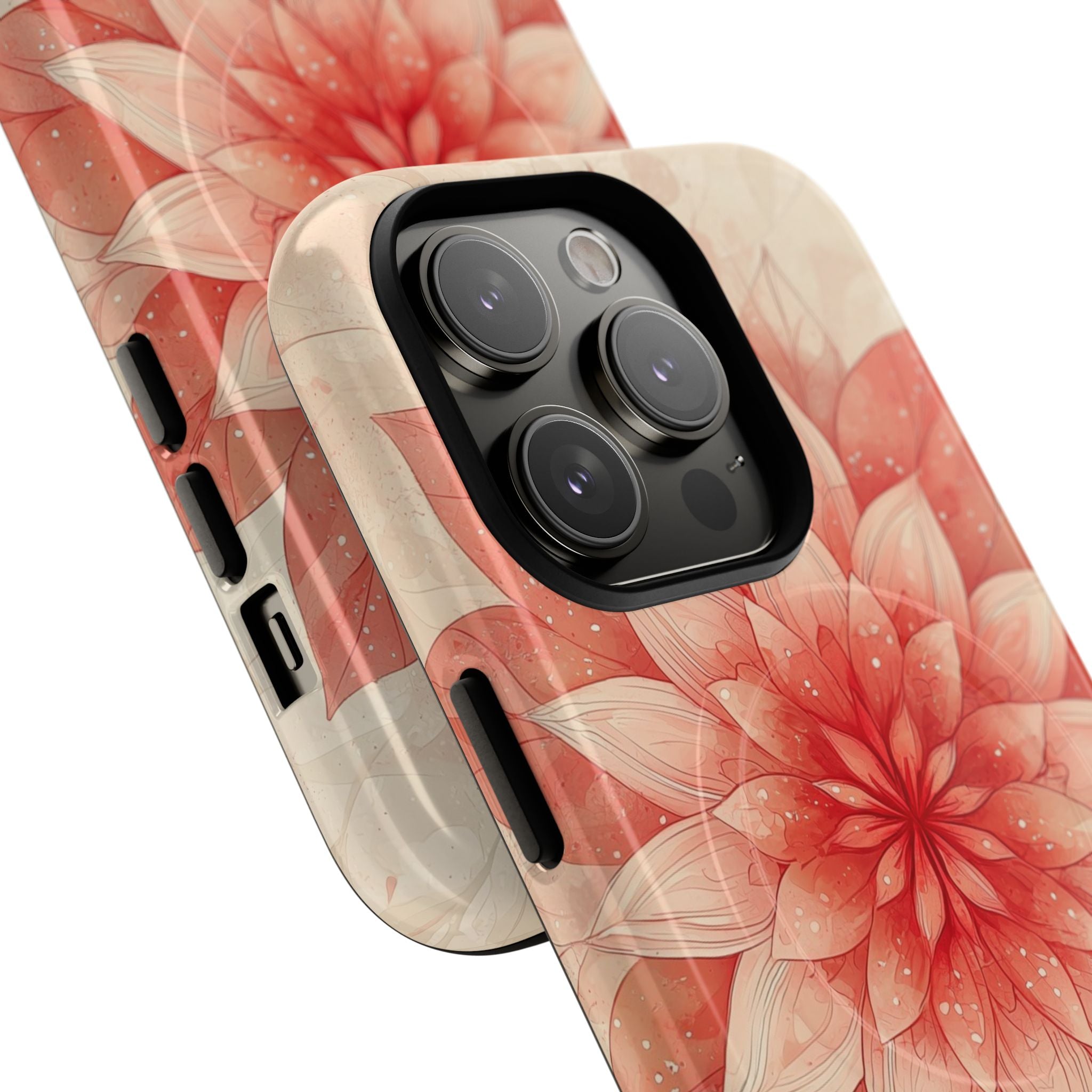 Coral Layered Bloom · Tough+ Handyhülle für iPhone · Magsafe