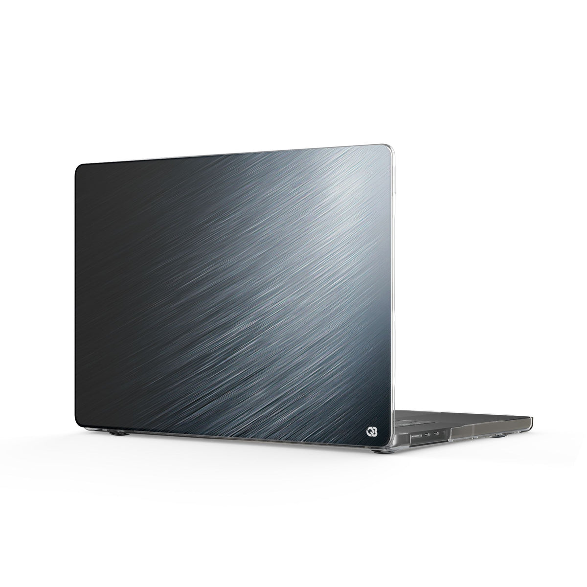 Brushed Obsidian Steel · Clear Hard Case for MacBook · Grey