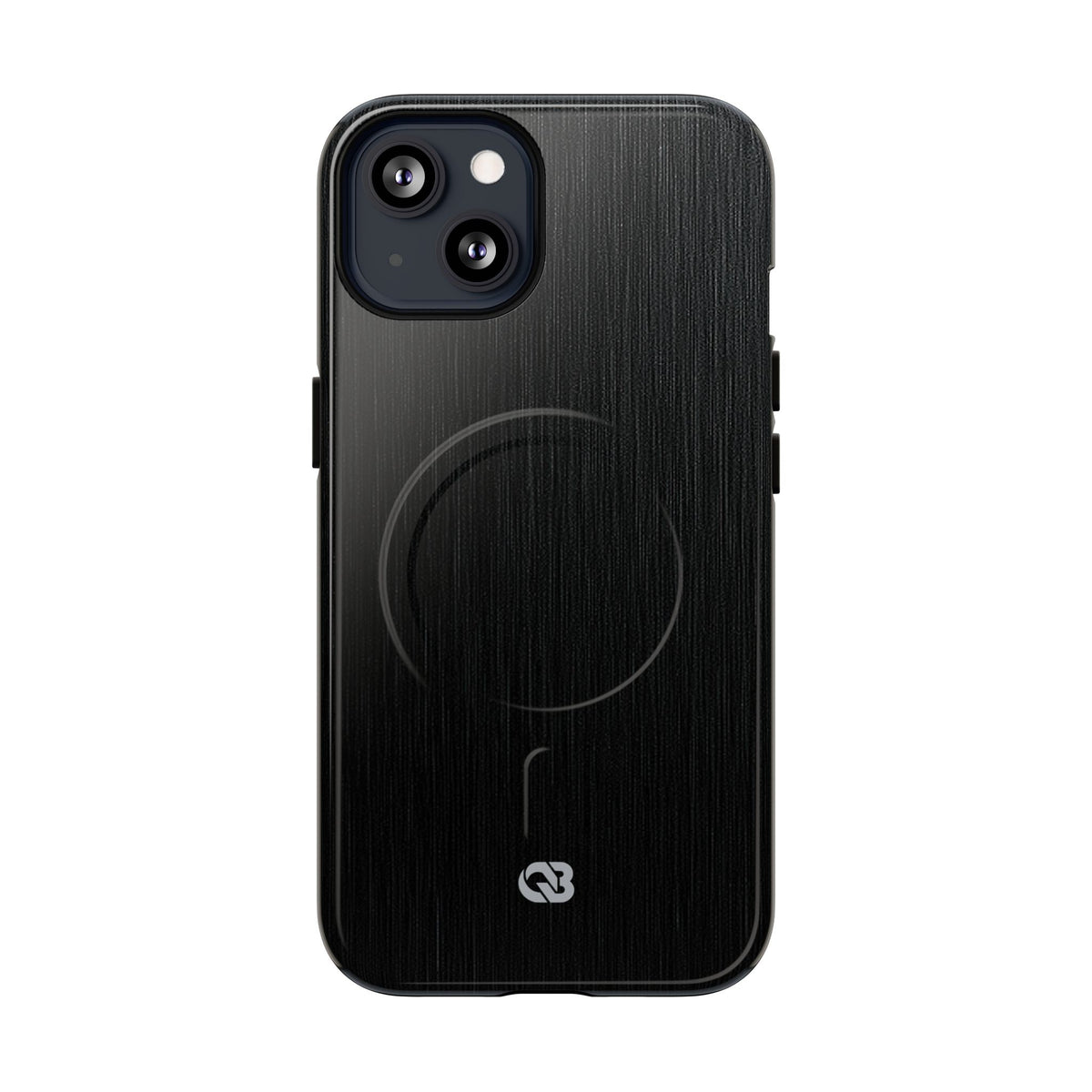 Obsidian Brushed Steel · Tough 2.0 Magnetic Phone Case for iPhone · Black