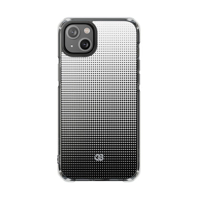 Black Impact MagSafe Phone Case for iPhone - Obsidian Halftone Flux