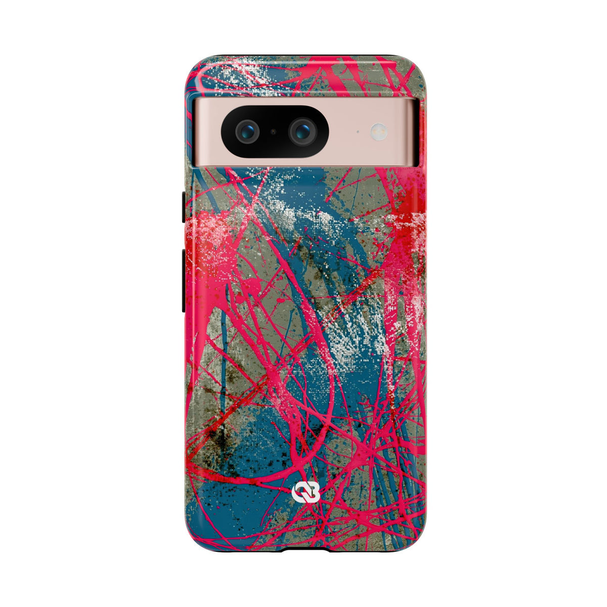 Neon Static Drip · Tough Phone Case for Pixel ·  Pink