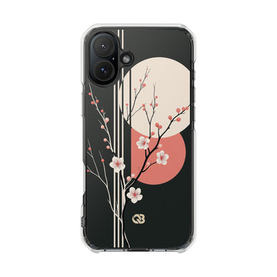 Black Impact MagSafe Phone Case for iPhone - Kyoto Midnight Blossom