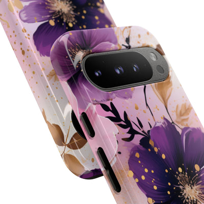 Gilded Violet Bloom · Tough Hoesje voor Google Pixel