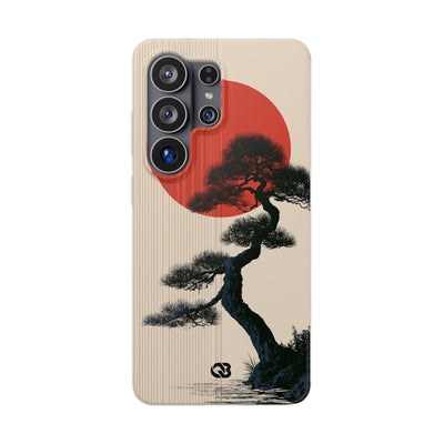 Beige Lite Phone Case for Samsung - Kyoto Crimson Pine