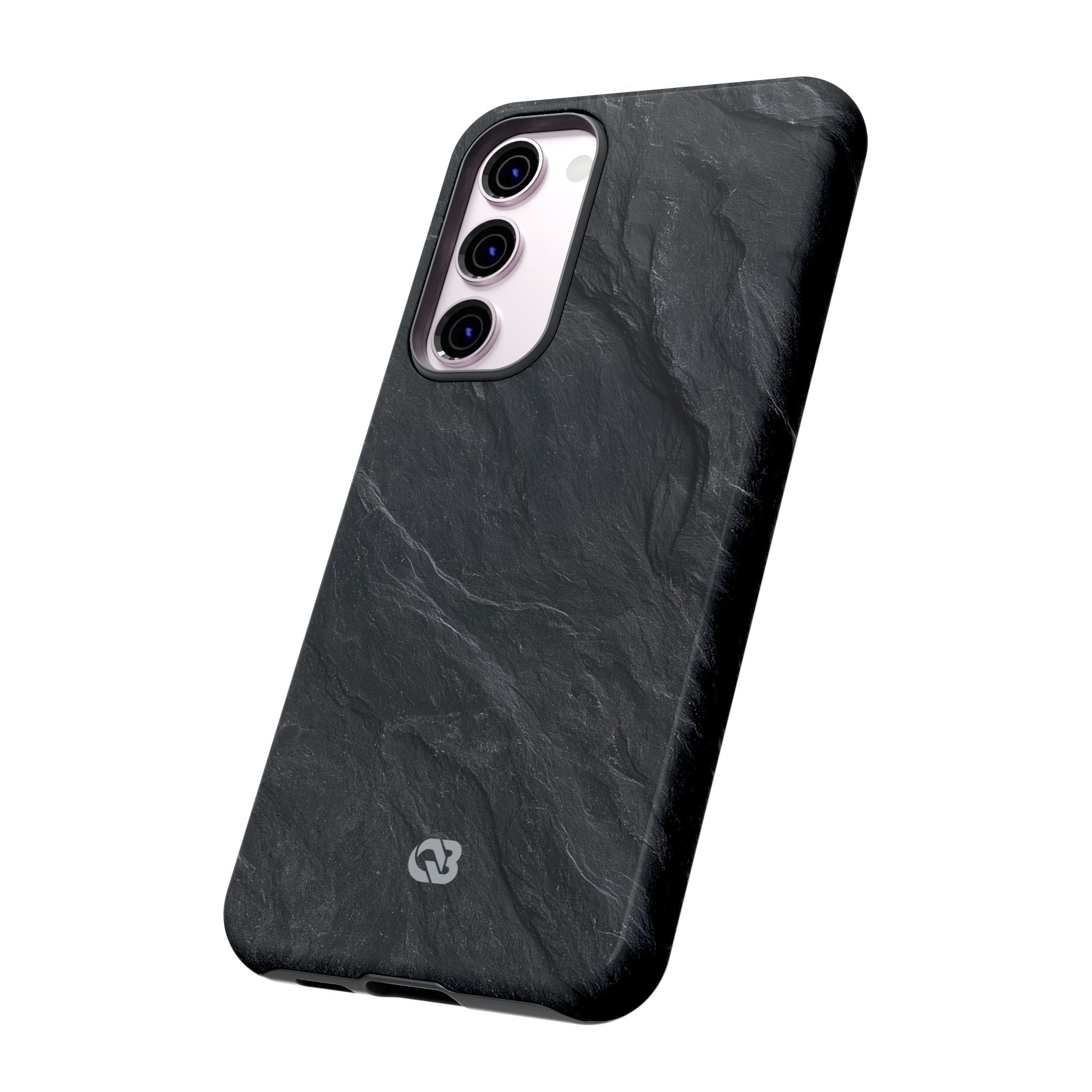 Black Tough Phone Case for Samsung - Midnight Slate Ridge