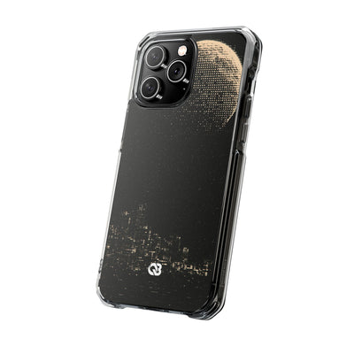 Lunar Metropolis Nocturne · Clear Impact Magnetic Phone Case for iPhone ·  Black