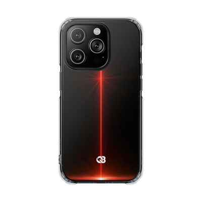 Red Impact MagSafe Phone Case for iPhone - Crimson Flare Vector