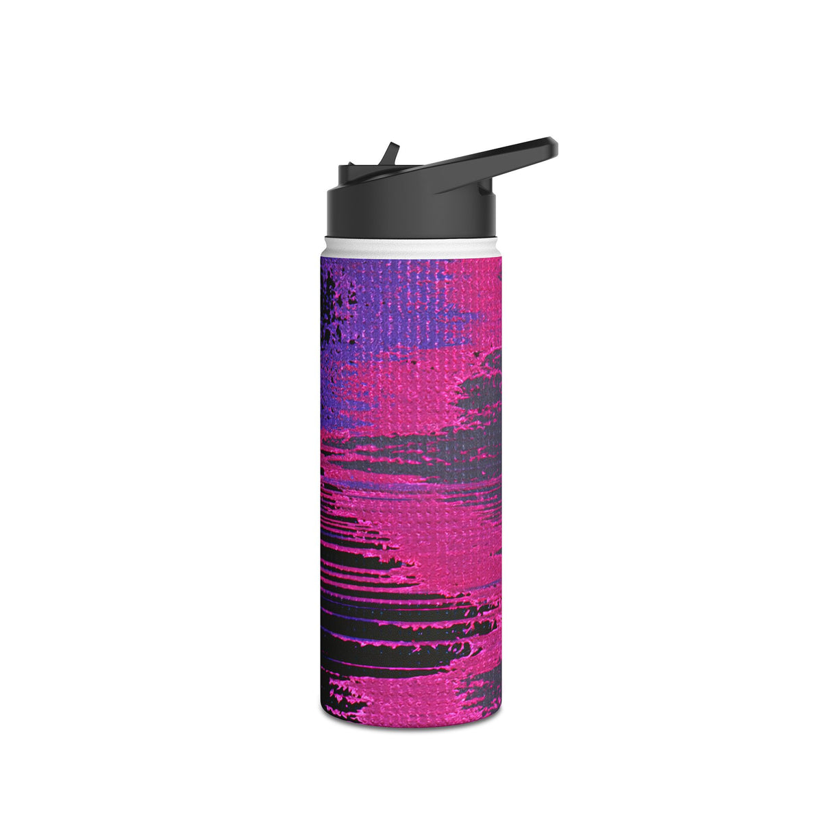 Neon Signal Shift · Insulated Water Bottle · Purple