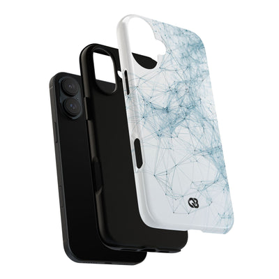 Blue Tough Phone Case for iPhone - Glacial Neural Web