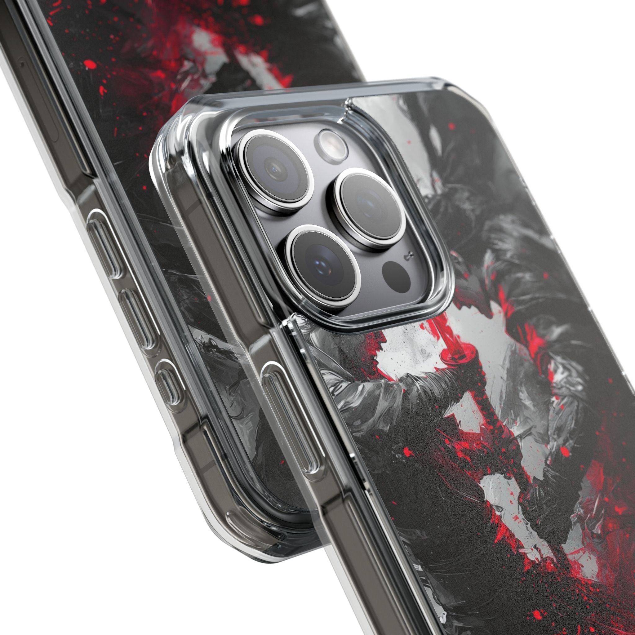 Shattered Crimson Duel · Impact Hoesje voor iPhone · Magsafe