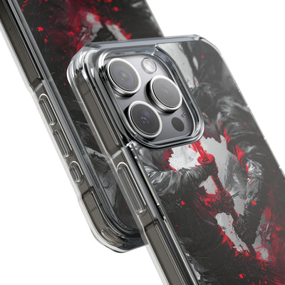 Shattered Crimson Duel · Impact Hoesje voor iPhone · Magsafe