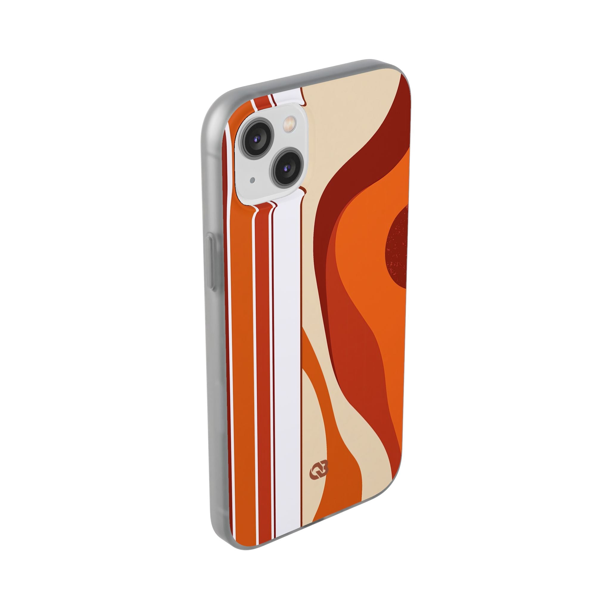 Orange Lite Phone Case for iPhone - Terracotta Metro Line